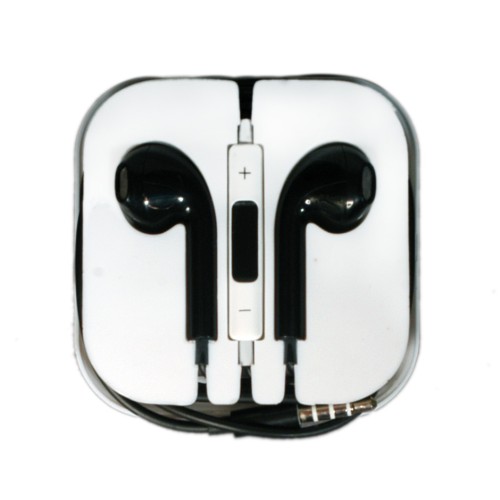 OEM Ακουστικά Stereo (Hands Free) Με Ρυθμιστή Για Apple Μαύρα