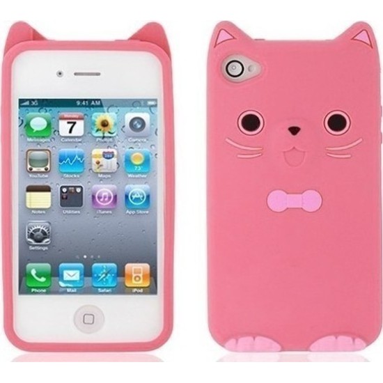 OEM Silicon 3D Case Kitty for (GALAXY A3 2017) pink OEM Silicon 3D Case Kitty for (GALAXY A3 2017) pink