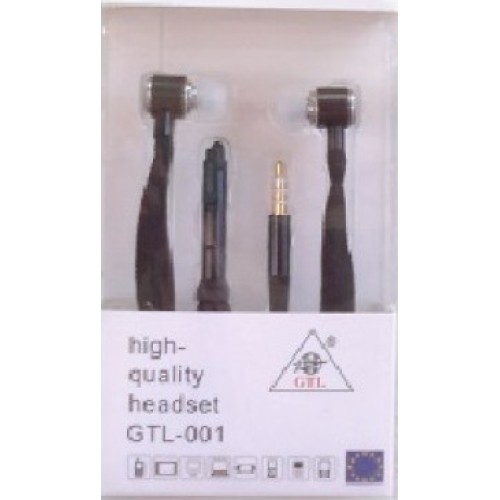 GTL-001 In-ear Handsfree με Βύσμα 3.5mm Μαύρο GTL-001 In-ear Handsfree με Βύσμα 3.5mm Μαύρο