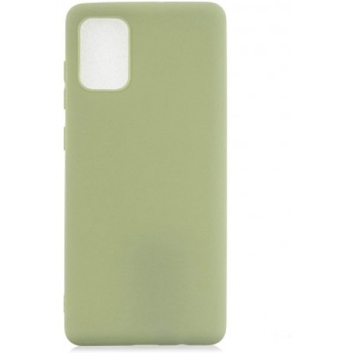 Θήκη Silicone for Samsung Galaxy A12 5G Khaki