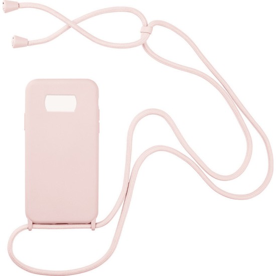 Back Cover Σιλικόνης με Κορδόνι- Ροζ Απαλό for Xiaomi Poco X3 NFC/Poco X3 Pro (oem) 