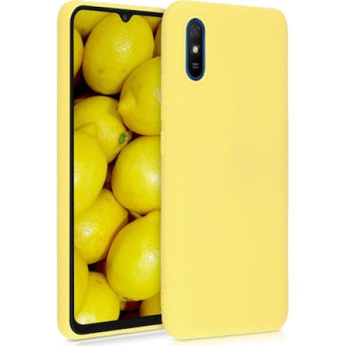 XIAOMI REDMI( 9A/9AT) TPU SILICONE BACK COVER CASE YELLOW (OEM)