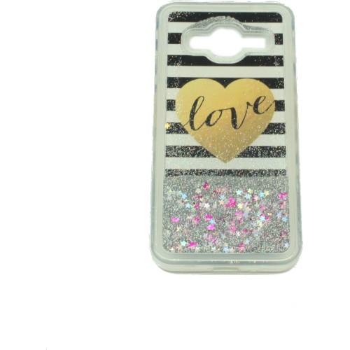 OEM Back Cover Glitter LOVE (Galaxy J3 2016) OEM Back Cover Glitter LOVE (Galaxy J3 2016)