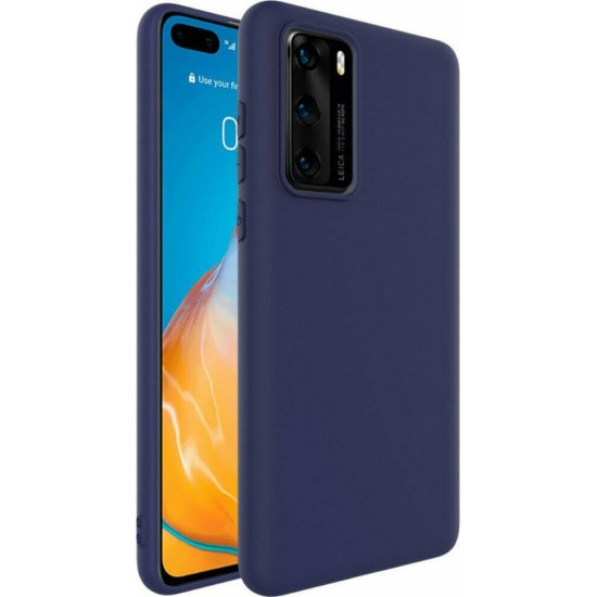 Matt Back Cover Σιλικόνης Μπλε (Huawei P40 Pro)