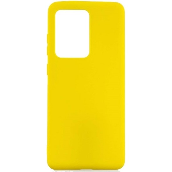 Matt Back Cover Σιλικόνης Κίτρινο (Huawei P40 Pro)