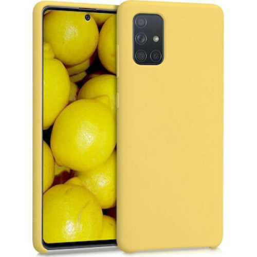 Matt Back Cover Σιλικόνης Κίτρινο (Huawei P40 Pro)