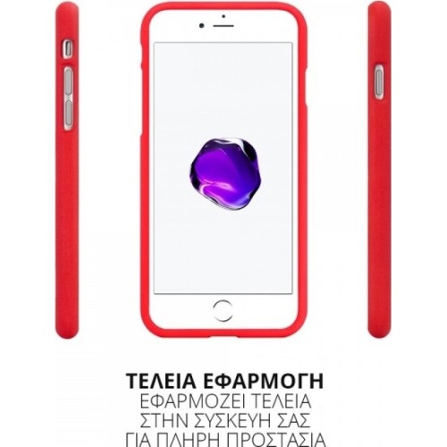 OEM Back Cover Σιλικόνης Soft Touch Κόκκινο (Galaxy Note 8)