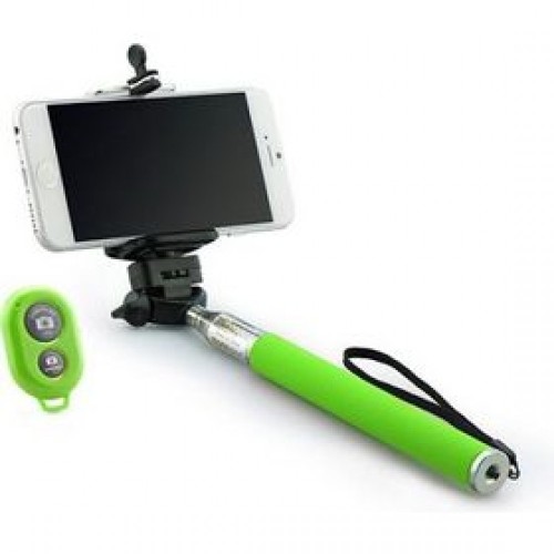 Selfie Stick Blun BlueTooth Monopod Green