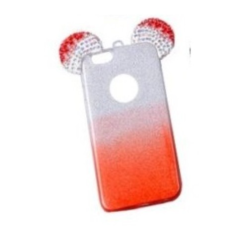 OEM Back Cover Σιλικόνης Glitter Ears As Mickey Πορτοκαλί P10 OEM Back Cover Σιλικόνης Glitter Ears As Mickey Πορτοκαλί P10
