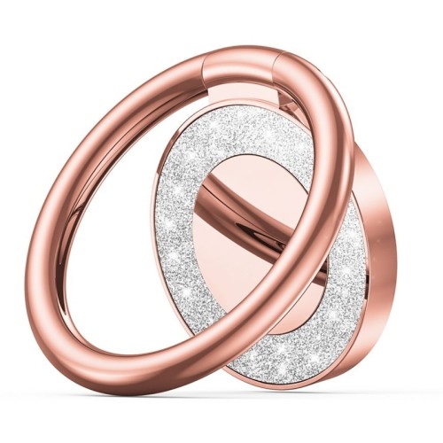Glitter Ring Holder Κινητού σε Ροζ Χρυσό χρώμα