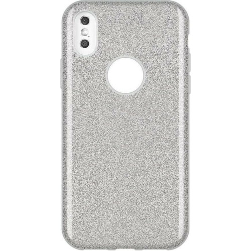 Back Cover Σιλικόνης με Glitter Για Huawei Y7 2019 Ασημί Back Cover Σιλικόνης με Glitter Για Huawei Y7 2019 Ασημί