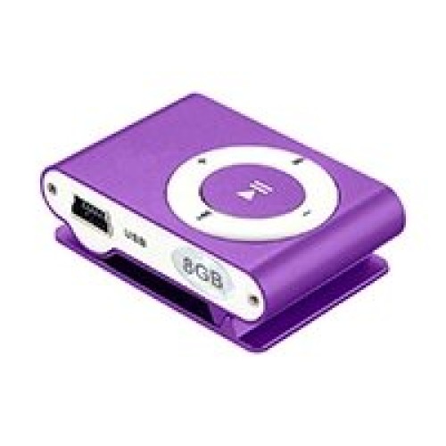 ΟΕΜ Mini + Earphones MP3 Player Μωβ