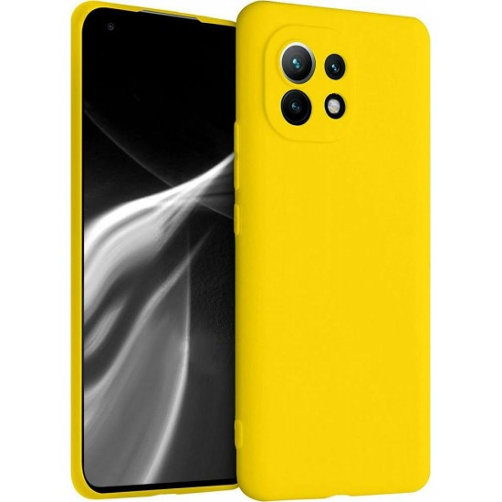 Back Cover Σιλικόνης Κίτρινο (Xiaomi Mi 11)