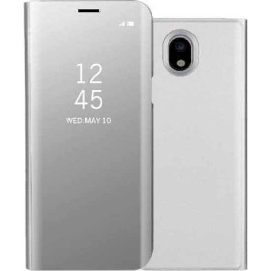 OEM MIRROR CLEAR VIEW Ασημί (GALAXY J7 2017)