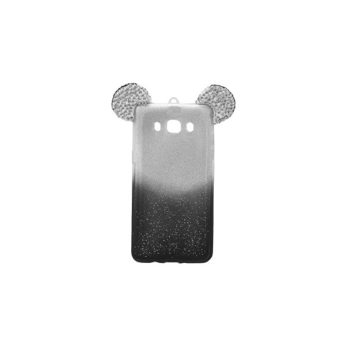 OEM Θήκη Σιλικόνης Glitter Με Αυτάκια Γάτας Για Xiaomi Pocophone F1 Μαυρο