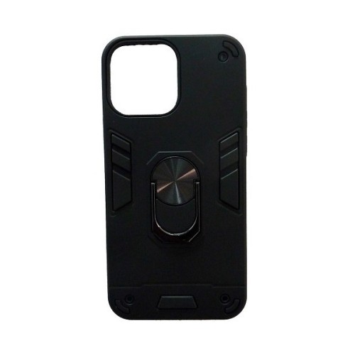 Xiaomi Redmi 12C Hybrid Shockproof Armor Case Metal Rotating Ring Car Mount Holder Black (oem)