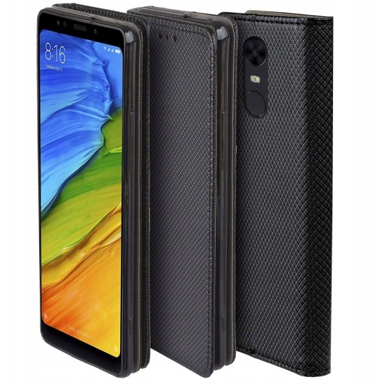 OEM Smart Magnet Book Μαύρο (Xiaomi Redmi Note 4)