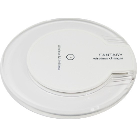 OEM Fantasy Crystal Wireless Charging Pad (Qi) Λευκό (AS-WLB1406)