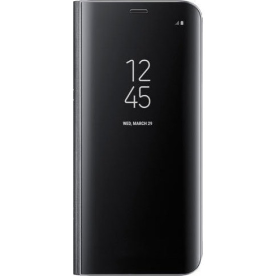 OEM CLEAR VIEW STAND COVER Black (GALAXY A5 2018 / A8 2018) OEM CLEAR VIEW STAND COVER Black (GALAXY A5 2018 / A8 2018)