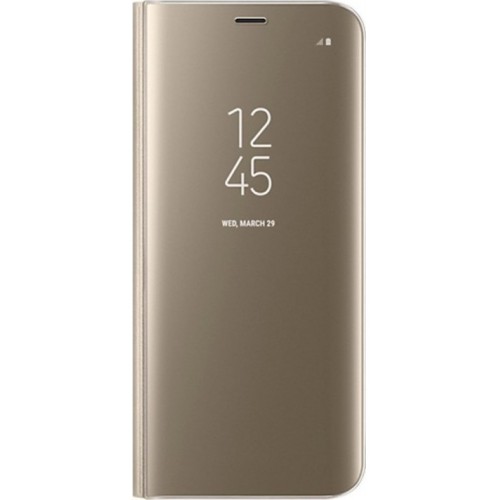 OEM CLEAR VIEW STAND COVER Gold (GALAXY A5 2018 / A8 2018) OEM CLEAR VIEW STAND COVER Gold (GALAXY A5 2018 / A8 2018)