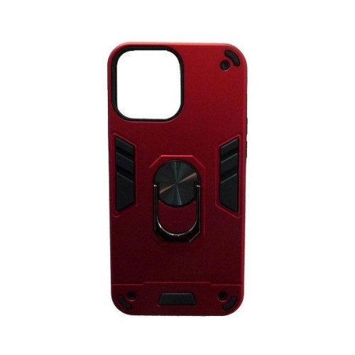 Xiaomi Redmi 12C Hybrid Shockproof ArmorRing Car Mount Holder Red (oem)