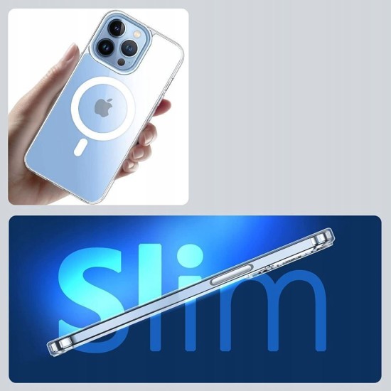 Magnetic Shockproof Silicone Case with MagSafe Clear (iPhone 12 mini)