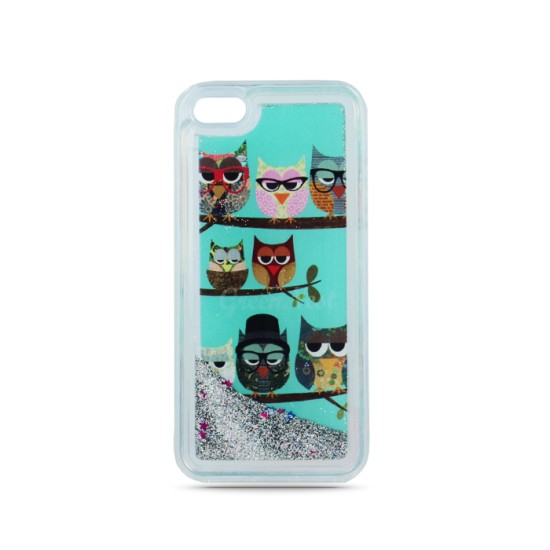 OEM Κάλυμμα υγρού Glitter TPU Owl 4 για (iPhone 6 / 6s)