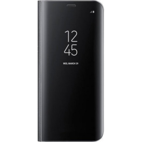 OEM CLEAR VIEW STAND COVER BLACK (HUAWEI P20 LITE)