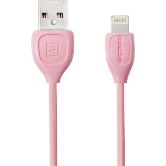 Remax Regular USB to Lightning Cable Ροζ 1m (Lesu)