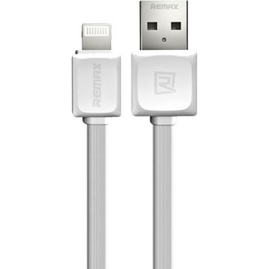 Remax Flat USB to Lightning Cable Λευκό 1m (Fast)