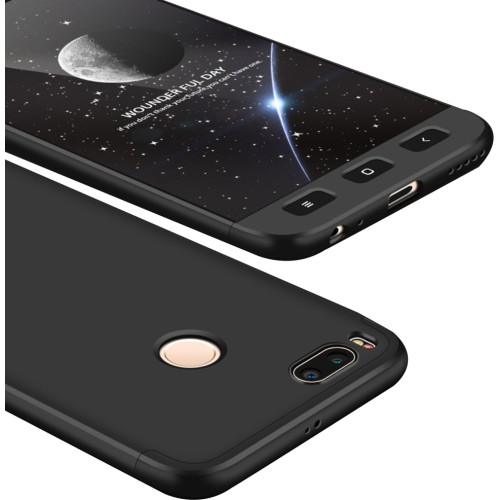 OEM Μαύρο Faceplate Full Body 360°+ Tempered Glass (Xiaomi Mi 5X/Mi A1)
