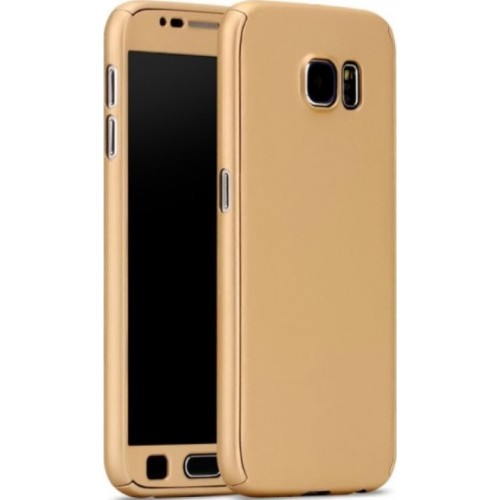 OEM 360 Full Body Θήκη + Τζαμακι για το Samsung J530 J5 (2017)_Gold
