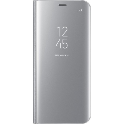 OEM Mirror Clear View Θήκη Δερματίνης για Samsung Galaxy S7 - Silver
