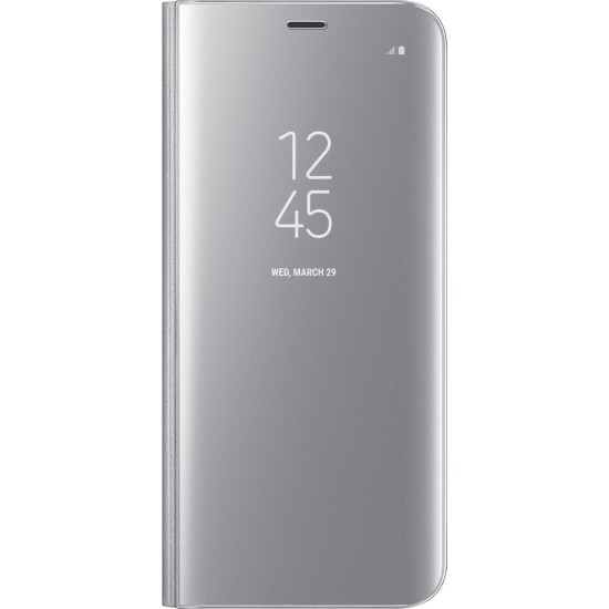 OEM Mirror Clear View Θήκη Δερματίνης για Samsung Galaxy S7 - Silver OEM Mirror Clear View Θήκη Δερματίνης για Samsung Galaxy S7 - Silver