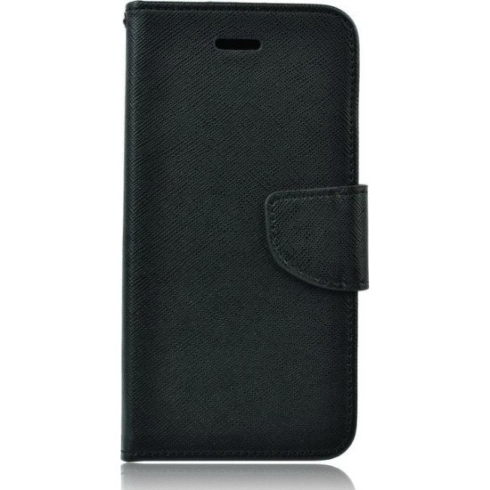 OEM Fancy Book Μαύρο (Galaxy A6 2018)