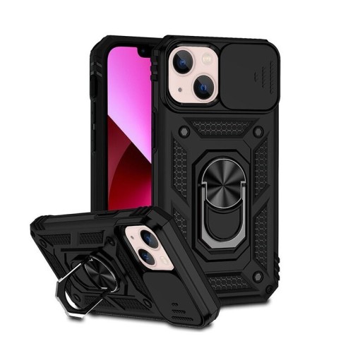 Sliding Camshield Σκληρή Θήκη με Δαχτυλίδι Black (Redmi 10)