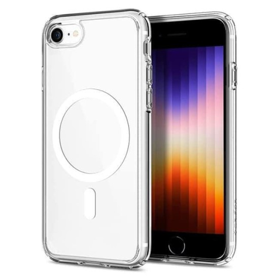 Magsafe Back Cover Σιλικόνης Διάφανο (iPhone SE 2022/2020/8/7)