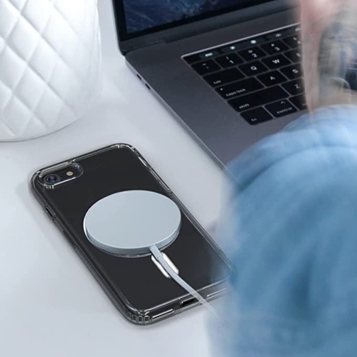 Magsafe Back Cover Σιλικόνης Διάφανο (iPhone SE 2022/2020/8/7)