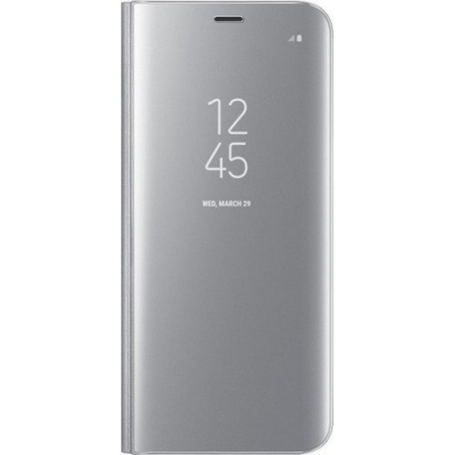 OEM CLEAR VIEW STAND COVER SILVER (GALAXY S7) OEM CLEAR VIEW STAND COVER SILVER (GALAXY S7)