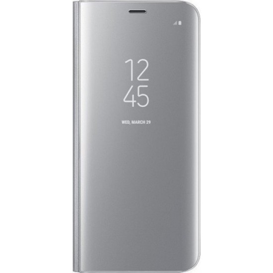 OEM CLEAR VIEW STAND COVER SILVER (GALAXY S7)