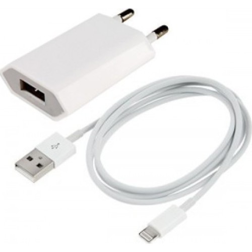 OEM Apple Lightning Cable & Wall Adapter Λευκό (14075) OEM Apple Lightning Cable & Wall Adapter Λευκό (14075)