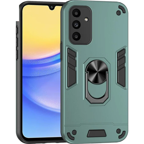  Armor Case Ring Back Cover Συνθετική Ανθεκτική Πράσινο (Galaxy A36/ A56)
