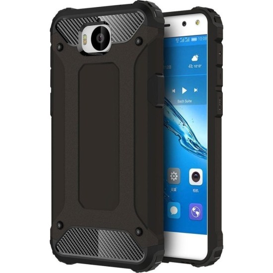 OEM Armor Back Cover Μαύρο (Huawei Y5 2017 / Y6 2017)