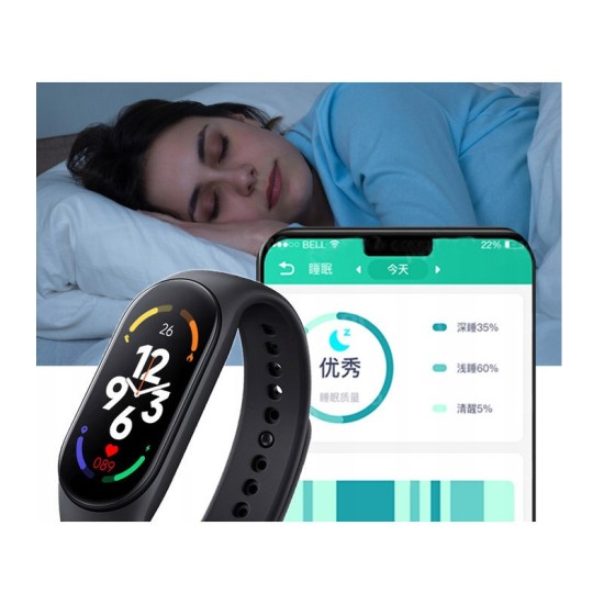 SPM M7 Activity Tracker με Παλμογράφο Μαύρο