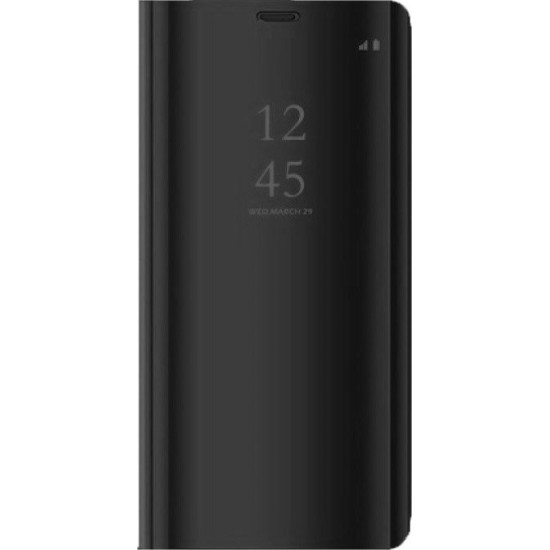 Xiaomi Redmi Note 6 Pro Book Slim Line Luxury Clear View Standing Cover Case Black (oem)
