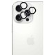 Προστασία Κάμερας Tempered Glass Ασημί για το iPhone 16 Pro, iPhone 16 Pro Max