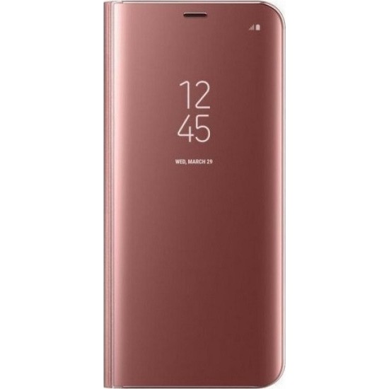 Samsung Galaxy A9 (2018) Slim Luxury Clear View Standing Cover Case Bronze (oem)