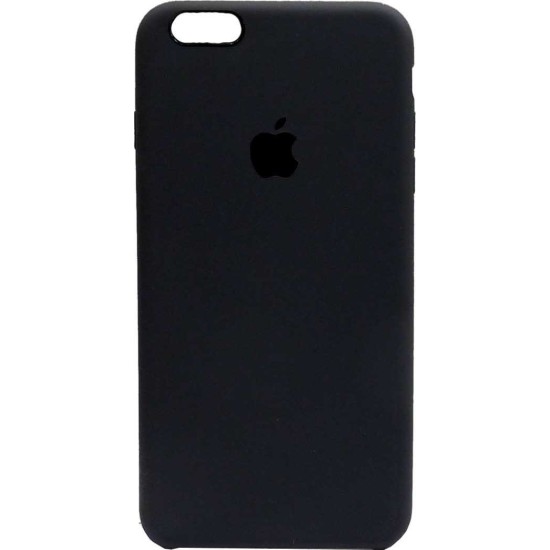 OEM Silicone Case matt Για Apple iPhone 6/6s Plus Black grey