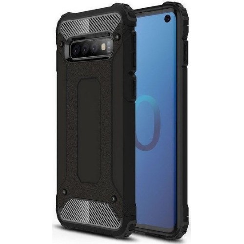 Hybrid Armor Back Cover Μαύρο (Galaxy S10)