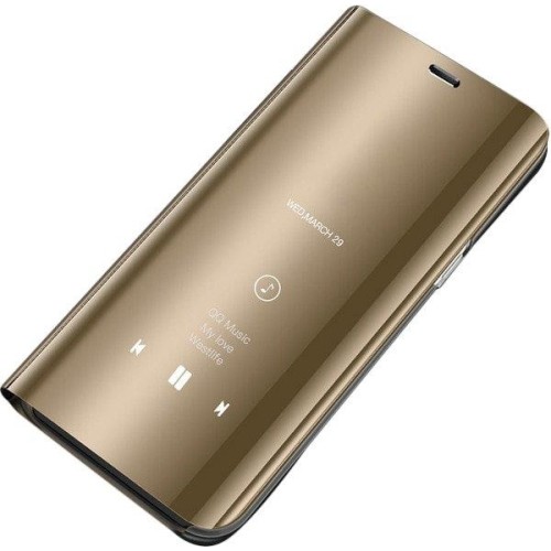 Θήκη OEM Clear View Standing Cover για Huawei Y7 PRIME 2019 Gold Θήκη OEM Clear View Standing Cover για Huawei Y7 PRIME 2019 Gold